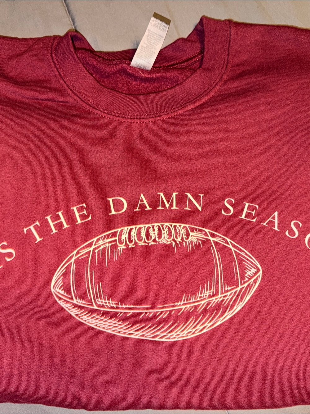 T Swift Inspired Graphic Football Crewneck Sweatshirt